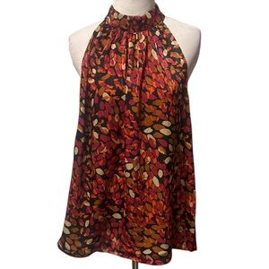 Liverpool Los Angeles Multicolor High neck sleeveless top, large, new